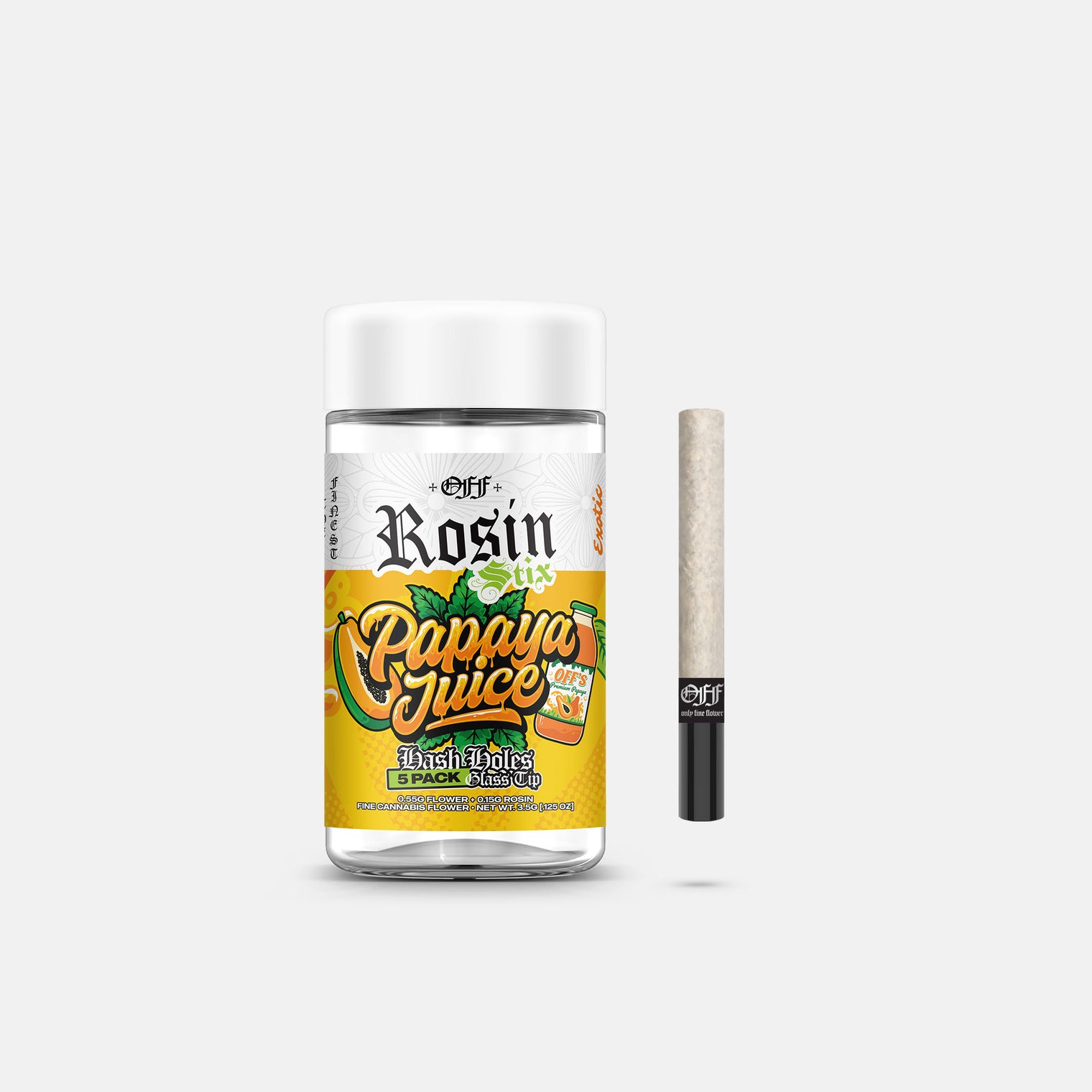 Papaya Juice - 5pk Rosin Stix